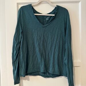 Z Supply Green Vail Long Sleeve Tee